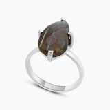 Labradorite Silver Ring