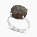 Labradorite Silver Ring