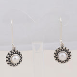 925 Sterling Silver Pendant Set Made with Pearl Gemstone
