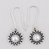 925 Sterling Silver Pendant Set Made with Pearl Gemstone