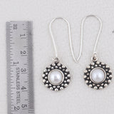 925 Sterling Silver Pendant Set Made with Pearl Gemstone