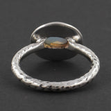 925 Sterling Silver Ethiopian Opal Ring