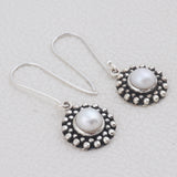925 Sterling Silver Pendant Set Made with Pearl Gemstone