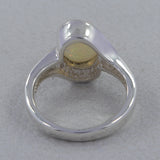Natural Citrine Silver Rings