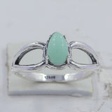 925 Sterling Silver Larimar Ring