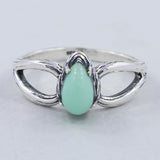 925 Sterling Silver Larimar Ring