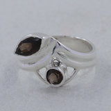 Natural Garnet Sterling Silver Ring