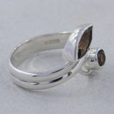 Natural Garnet Sterling Silver Ring
