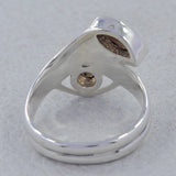 Natural Garnet Sterling Silver Ring