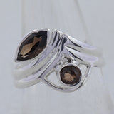 Natural Garnet Sterling Silver Ring