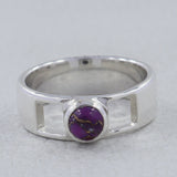 Rainbow Moonstone Silver Ring