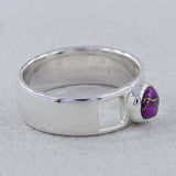 Rainbow Moonstone Silver Ring
