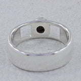 Rainbow Moonstone Silver Ring