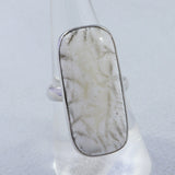 925 Sterling Silver Scolecite Ring