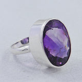 925 Sterling Silver Amethyst Ring