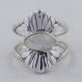 925 Sterling Silver Larimar Ring
