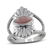 925 Sterling Silver Larimar Ring