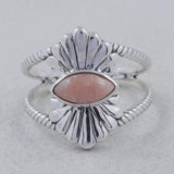 925 Sterling Silver Larimar Ring