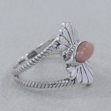 925 Sterling Silver Larimar Ring