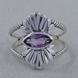 925 Sterling Silver Larimar Ring