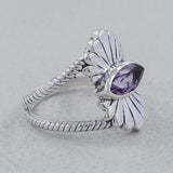 925 Sterling Silver Larimar Ring