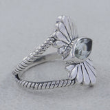 925 Sterling Silver Larimar Ring