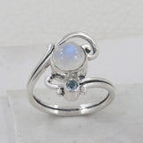 925 Silver Tourmaline Rings