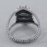 925 Sterling Silver Larimar Ring