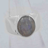 Natural Malachite Silver Rings