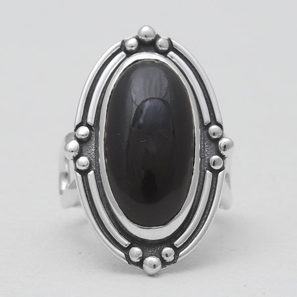925 Sterling Silver Black Onyx Rings