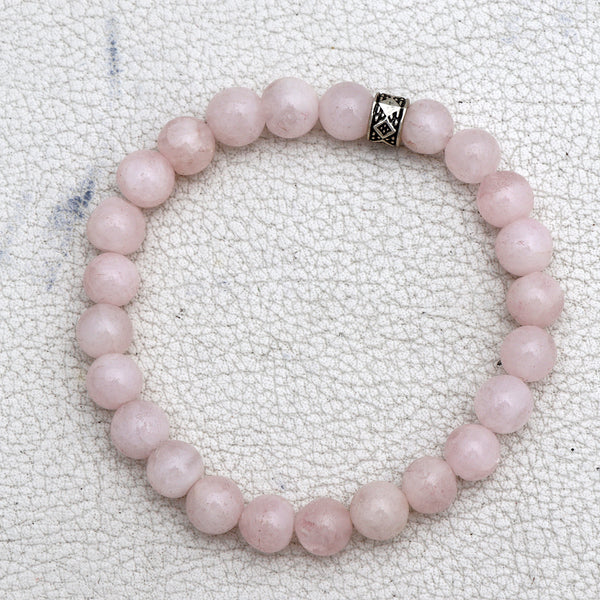 Natural Rose Quartz Beads Bracelet