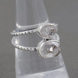 925 Sterling Silver Herkimer Quartz Ring