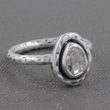 925 Silver Herkimer Quartz Rings