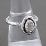925 Silver Herkimer Quartz Rings