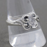 925 Sterling Silver Herkimer Quartz Ring