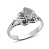 925 Sterling Silver Herkimer Quartz Ring
