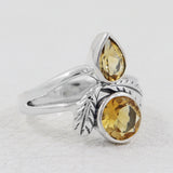925 Sterling Silver Blue Topaz Rings