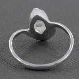 925 Sterling Silver Herkimer Quartz Ring