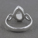 925 Sterling Silver Raw Herkimer Quartz Ring