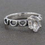 925 Sterling Silver Herkimer Quartz Rings