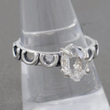 925 Sterling Silver Herkimer Quartz Rings