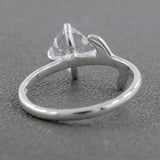 925 Sterling Silver Herkimer Quartz Ring