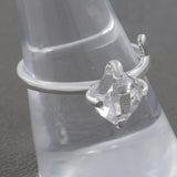 925 Sterling Silver Herkimer Quartz Ring