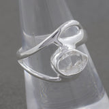 925 Sterling Silver Herkimer Quartz Ring
