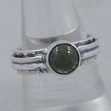 Genuine Larimar Silver Ring