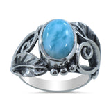 Larimar Silver Rings