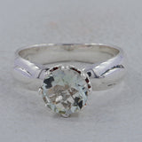 Natural Blue Topaz Silver Rings
