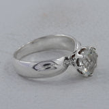 Natural Blue Topaz Silver Rings