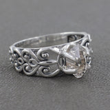 925 Sterling Silver Herkimer Quartz Ring