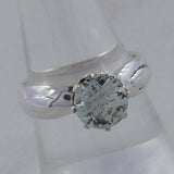 Natural Blue Topaz Silver Rings